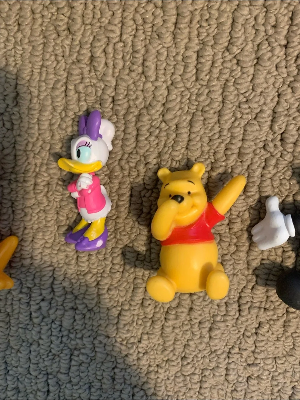 Disney Small Pet Toy Figurine Set - Yellow, Orange, Red, Black, Purple